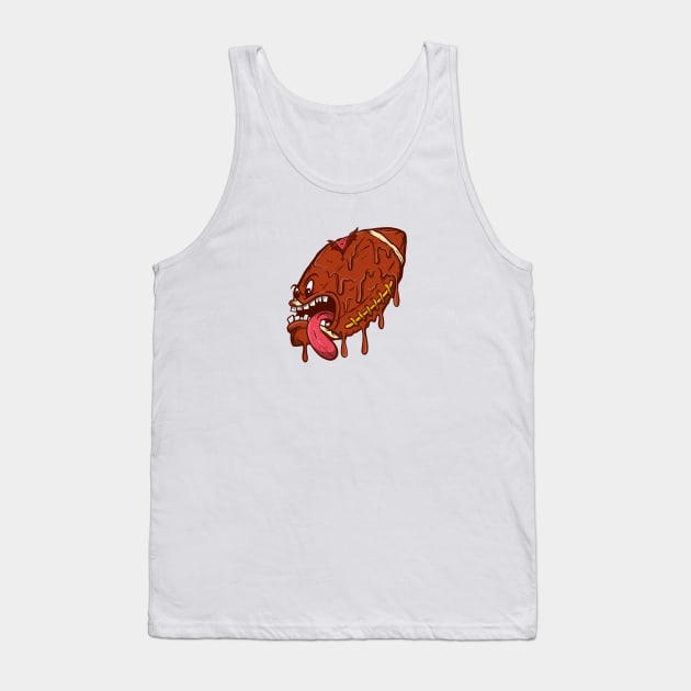 Melted Rugby Ball Character Tank Top by yogisnanda